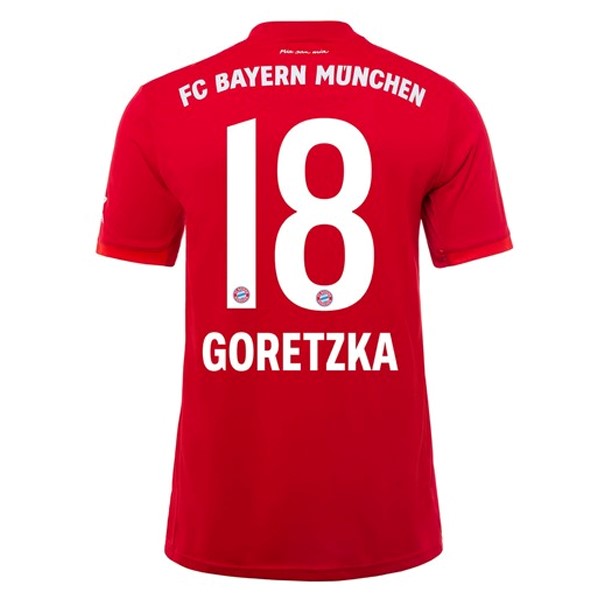 Camiseta Bayern Munich NO.18 Goretzka 1ª Kit 2019 2020 Rojo